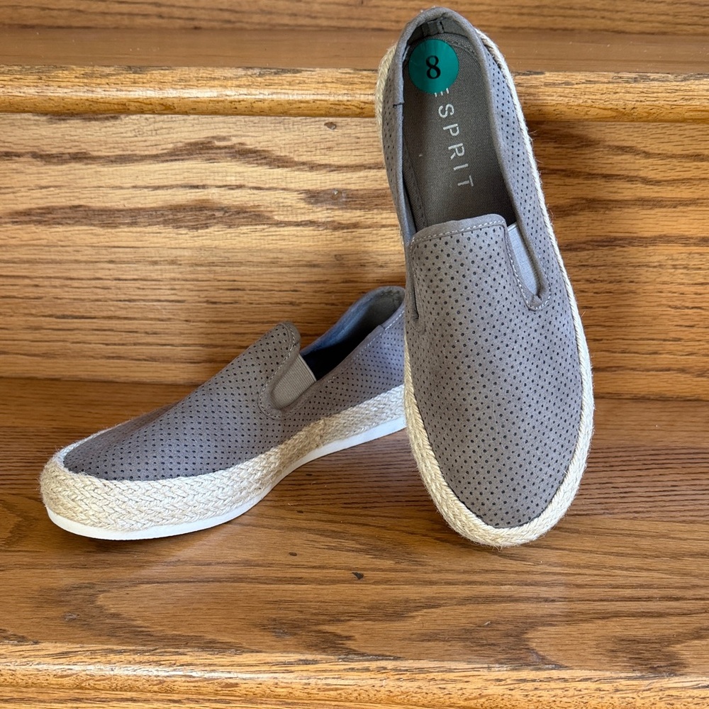 Esprit Gray Perforated Women's Loafers